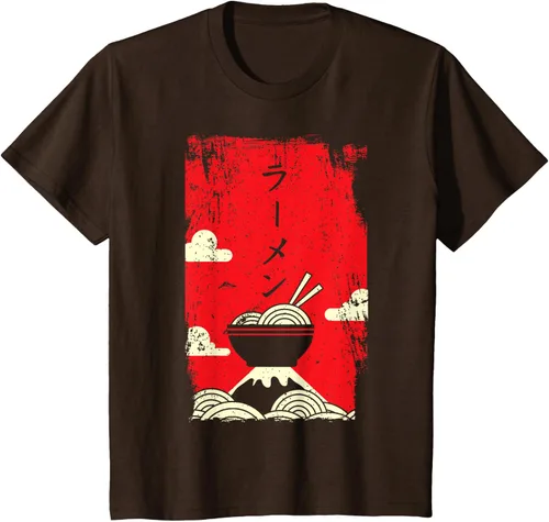 Vista 55 de Ramen Noodles Camiseta de arte japonés, Negro
