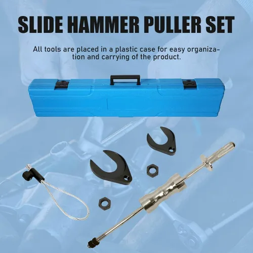 Vista 5 de CMTOOL Kit de herramientas de extracción de eje CV, 10 libras, juego de extractor de martillo deslizante resistente con adaptador de extracción