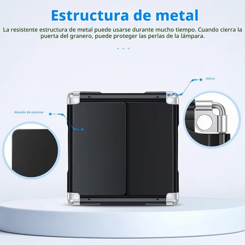 Vista 4 de Neewer Puerta de granero de luz LED profesional para panel de luz LED Neewer 480, 4.5 x 6.9 pulgadas, construcción de metal sólido