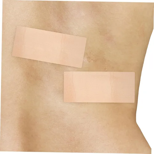 Vista 6 de OUNONA 12 hojas de gel para tratamiento de cicatrices, cinta adhesiva reutilizable, tiras invisibles para quemaduras y lesiones en el cuerpo, cara