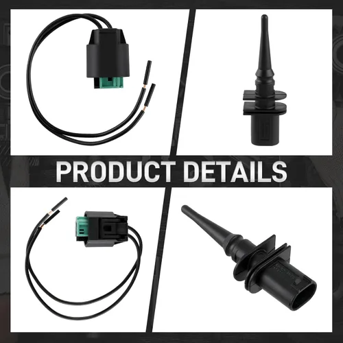 Vista 3 de 65816905133 Sensor de temperatura de aire ambiente exterior con conector de cableado 65816905050 Compatible con BM 128i Compatible con 323i