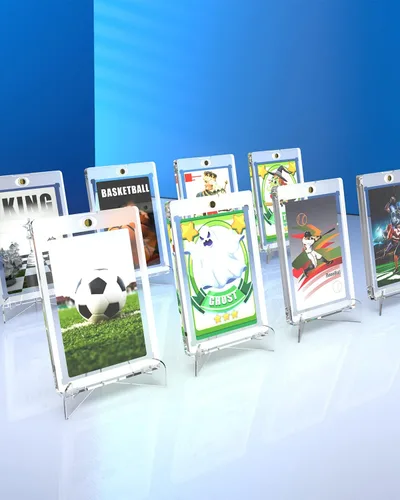 Vista 6 de Lzerking Paquete de 24 tarjetas de acrílico 35PT One Touch para comercio, béisbol, tarjetas deportivas