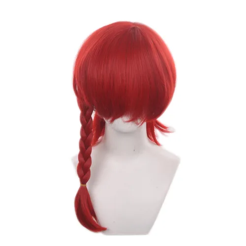 Vista 19 de Pelucas de anime verde oscuro para hombre, peluca corta y recta con flequillo para mujer, peluca COS para Halloween, Navidad, cómic, transmisión