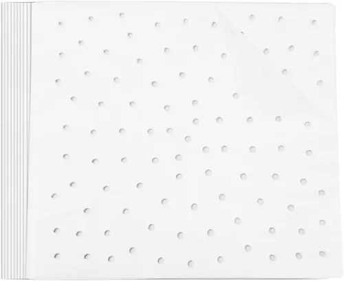 Vista 7 de Revestimientos para horno para freidora de aire, 11.5 x 10 pulgadas, revestimientos de papel pergamino antiadherentes para tostadoras, hornos
