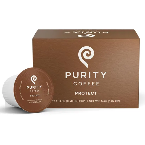 Vista 7 de Purity Coffee BALANCE 2/3 Café descafeinado de tostado medio en cápsulas de una sola porción K Pods (12 unidades de taza) - Café descafeinado