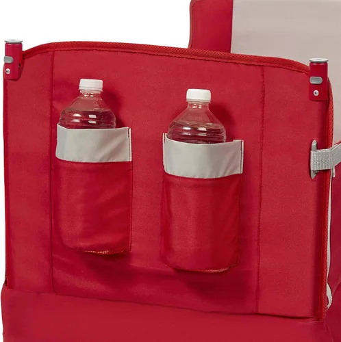 Vista 8 de Carrito plegable Radio Flyer para niños, carro rodante, cochecito de bebé, carrito de playa, carrito plegable 3 en 1 EZ con toldo, color rojo