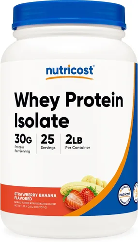 Vista 7 de Nutricost Polvo aislado de proteína de suero (masa de pastel, 2 libras)