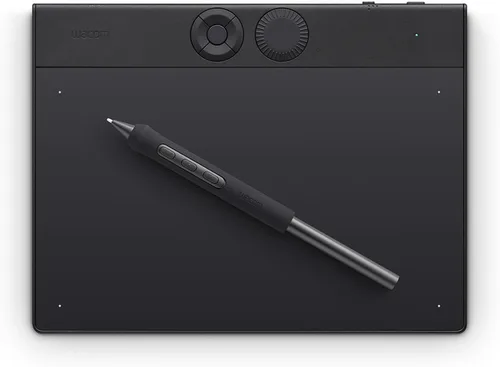 Vista 10 de Wacom Intuos Pro Bluetooth Profesional de Tamaño Mediano para Dibujo Gráfico con Lápiz Pro 3, Compatible con Mac, Windows - Edición 2025 Tableta
