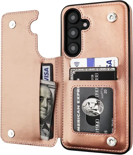 Vista 37 de ONETOP - Funda tipo cartera para Samsung Galaxy S22 con tarjetero, color negro Kickstand,ID/Cash Holder,Case Wallet with Card Slots,Double