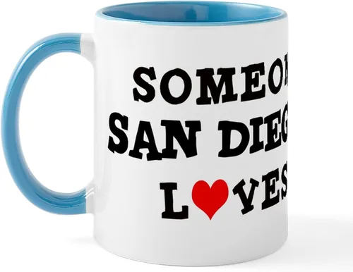 Vista 7 de CafePress I Love San Diego - Taza de café de cerámica (11.0 fl oz)