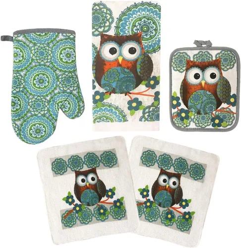 Vista 13 de Manoplas de horno y soportes para ollas, juegos de toallas de cocina y paños de cocina, guantes de horno, paños de cocina, juego de paños de cocina