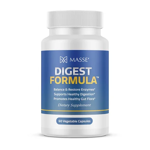 Vista 4 de MASSE - Suplemento dietético para una digestión adecuada - Fórmula probiótica para equilibrio y restauración - Jabón corporal probiótico de limón