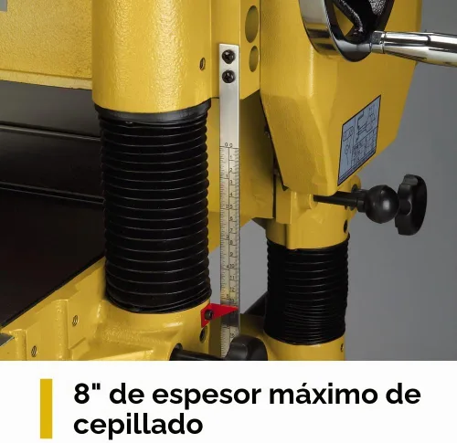 Vista 9 de Powermatic Cepilladora de 20 pulgadas de grosor para carpintería, cabezal de corte de estilo helicoidal con velocidad de alimentación de 4