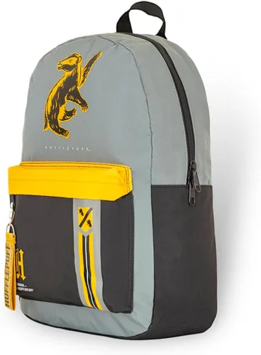 Vista 5 de Harry Potter Mochila para la escuela con bolsa Hufflepuff de 16 pulgadas +