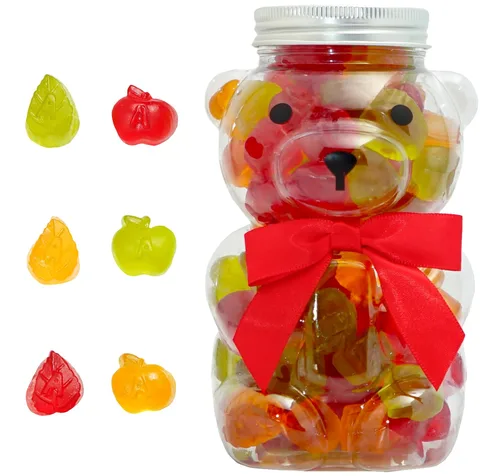 Vista 12 de Bear Necessities Osos Gominosos en Frasco de Oso - Lindo Lazo, Caramelos Gomosos Envasados a Mano, Regalo - Elaborados y Hechos en los EE. UU.