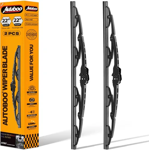 Vista 18 de AUTOBOO Limpiaparabrisas de repuesto de 13 + 13 pulgadas para limpiaparabrisas delantero Jeep Wrangler TJ 1997 1998 1999 2000 2001 2002 2003 2004