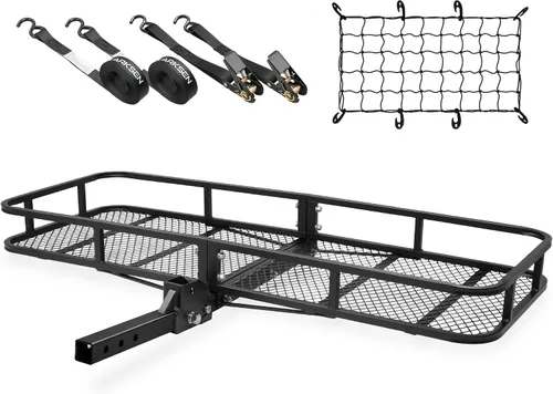 Vista 12 de Canasta de carga plegable de ARKSEN, receptor de enganche de 2", 60" de ancho