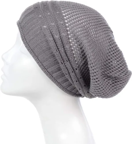 Vista 5 de BYOS - Gorro de punto de ganchillo largo y holgado para mujer