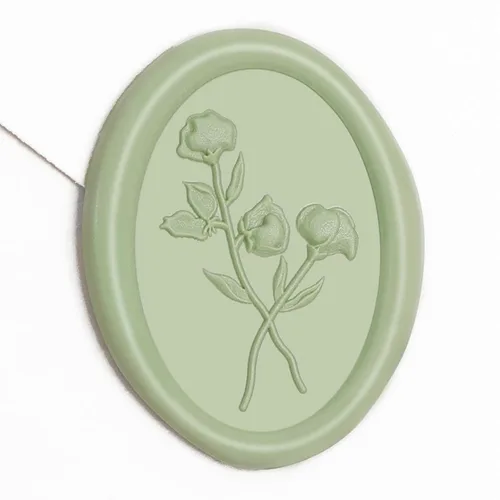 Vista 21 de UNIQOOO Adhesivos de Sello de Cera - (3 Diseños en 1 Paquete) Adhesivos de Sello para Sobre de Invitación de Boda, 60 Piezas Adhesivos