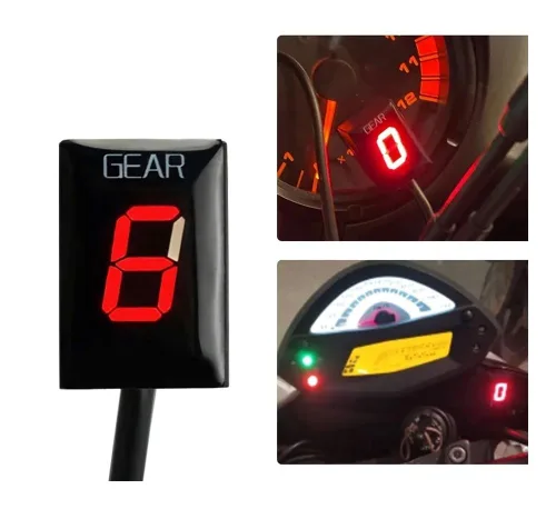 Vista 3 de Motorcycle Gear Indicator for YZF R1 R6 FZ8 MT03 MT-01 FZS1000 for Fazer XJR400 FZ400 FZ 8 XV1900A YS250 XV1600A XJ6 Speed Display Gear Indicator