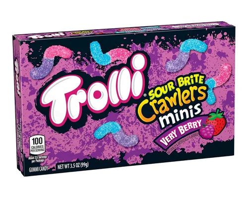 Vista 9 de Trolli Sour Brite Crawlers - Caramelos de gomitas, muy bayas, bolsa de 5 onzas (paquete de 12)