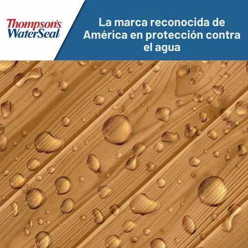 Vista 5 de Thompson's WaterSeal - Tinte y sellador de madera transparente impermeabilizante, cedro natural, 1 galón Natural Cedar