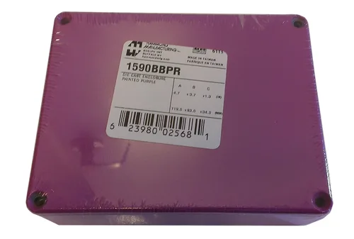 Vista 16 de Hammond Manufacturing 1590B DIECAST Caja 4.4X2.3X1.1 Plateado