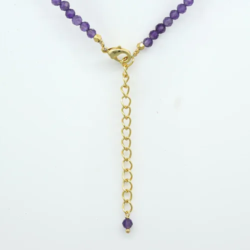 Vista 66 de Gempires - Collar de cuentas de piedras naturales hechas a mano, joyería de cristal hipoalergénica de 20 pulgadas, chapado en oro, joyería de moda