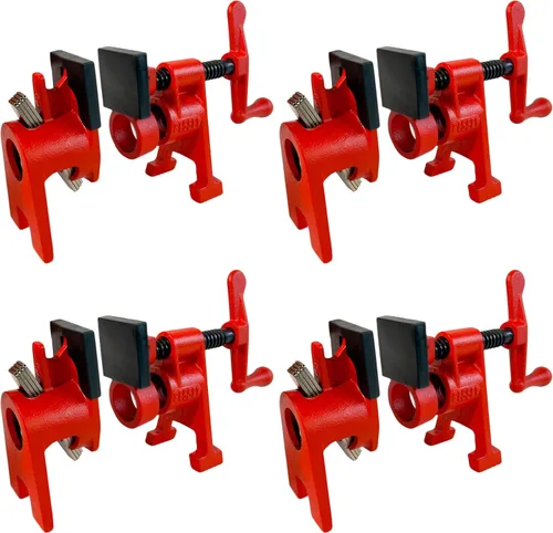 Vista 5 de BESSEY BPC-H12, abrazaderas de tubo de 1/2 pulgada estilo H - Increíblemente versátiles, fáciles de ensamblar, abrazadera de taller indispensable
