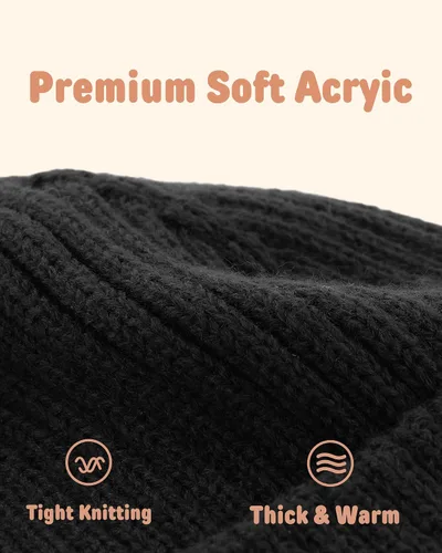 Vista 3 de Gorro de invierno con forro polar para bebé, con orejeras, gorro cálido para niños y niñas
