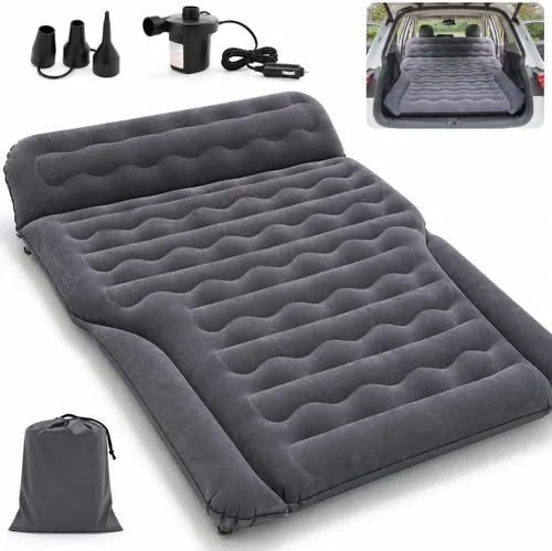 Vista 9 de ABORON SUV Air Mattress with Pump, Inflatable Car Bed for Truck/Tesla/Van Dark Gray