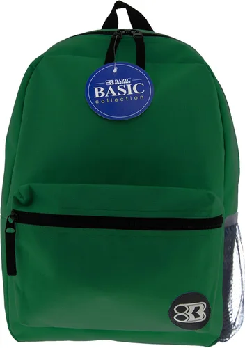 Vista 12 de BAZIC - Mochila escolar de 16 pulgadas, color negro, ligera, con parte