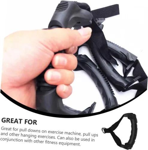 Vista 8 de BESPORTBLE 3 unids Fitness Handle Single Grip Handle Banda De Resistencia para Ejercicios Fitness Cuerda Elástica Mango Polea de Cable Mango
