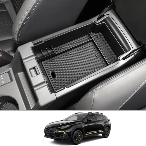 Vista 9 de CDEFG Bandeja organizadora de consola central Crosstrek 2024 2025 2026 para Subaru Crosstrek Hybrid Impreza 2024 2025 2026, accesorios para consola
