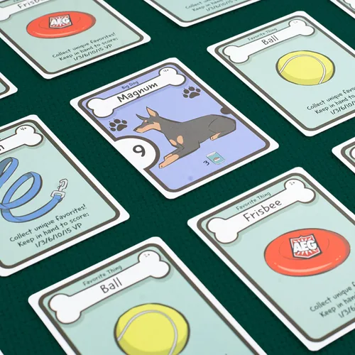 Vista 6 de Amante de perros, juego de cartas de colección de juego de dibujo familiar