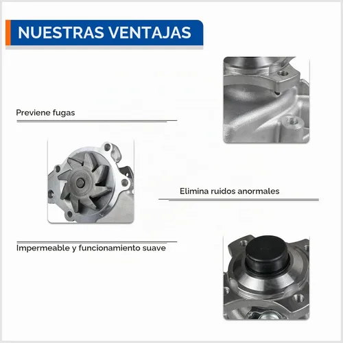Vista 6 de MACEL AW7164 Bomba de agua con junta compatible con [4.0L L6 solamente] Jeep Grand Cherokee 1999-2004, Jeep TJ 2000-2006, Wrangler