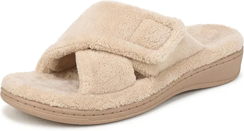 Vista 25 de Vionic Sandalias de descanso Tropez para mujer con hebilla ajustable y soporte de arco ortopédico oculto Negro Premium
