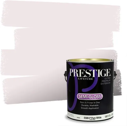 Vista 84 de PRESTIGE Pinturas de pintura interior e imprimación en uno, 1 galón, plano, combinación comparable de Sherwin Williams* Kimono Violet*