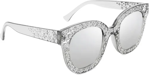 Vista 2 de FEISEDY B4068 - Lentes de sol vintage con diamantes de imitación y estrella de ojo de gato