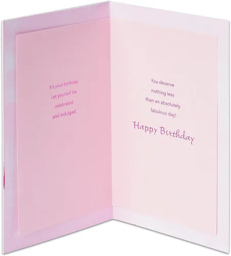 Vista 2 de American Greetings Tarjeta de cumpleaños para ella (día fabuloso)