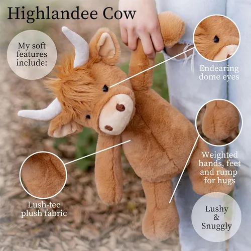Vista 3 de World's Softest Animal de peluche suave relleno para bebés, niños pequeños, niños y adultos - Adorable juguete hecho de materiales de calidad aptos
