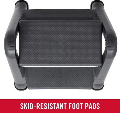 Vista 3 de Banquillo plegable de 2 escalones marca Rubbermaid Commercial 4209 EZ Step 2, 1