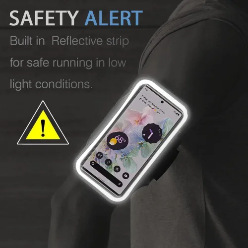 Vista 7 de Pixel 10 9 Pro - Brazalete JEMACHE resistente al agua, para gimnasio, correr, entrenamientos, teléfono para Google Pixel 10Pro 9Pro 10 9 8 7 9a 8a