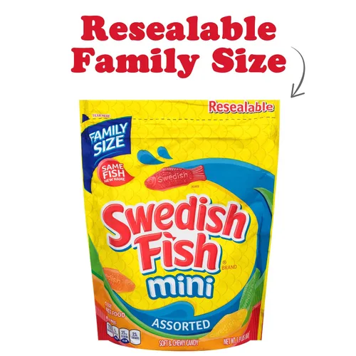 Vista 5 de Caramelo suave y masticable surtido Swedish Fish, 1,90 libras