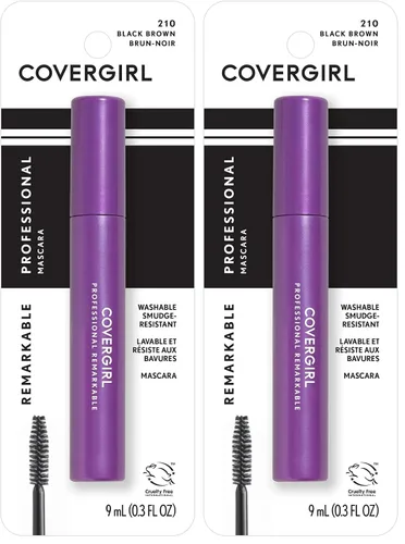 Vista 8 de Covergirl Máscara Profesional Remarkable, Very Black, 0.3 Onzas Líquidas