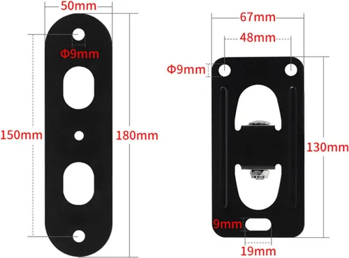 Vista 4 de SUNESA Soporte de proyector universal para montaje en pared, soporte de movimiento completo, rotación de 360 con placa, brazo flexible, soporte