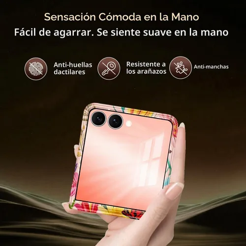 Vista 5 de Hekodonk Funda para Galaxy Z Flip 7, compatible con MagSafe, protector de pantalla integrado, protección de bisagra, magnética, delgada, a prueba