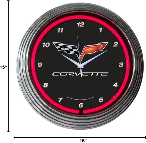 Vista 2 de Corvette C6 - Reloj de neón