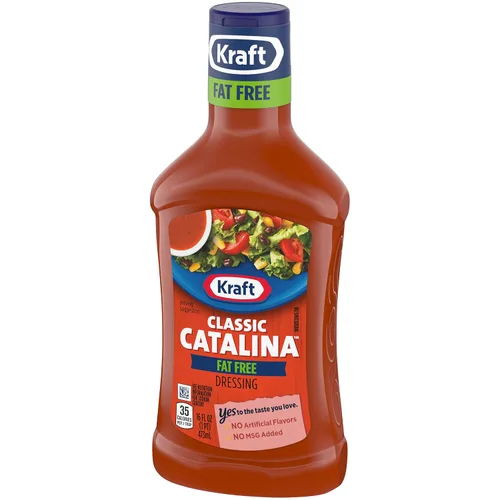 Vista 10 de Kraft Aderezo para ensalada clásico Catalina sin grasa (paquete de 6 unidades, botellas de 16 onzas líquidas)