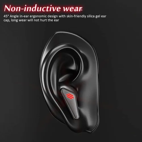 Vista 6 de Auriculares Bluetooth para juegos K98 inalámbricos para juegos con funda de carga y micrófono integrado auriculares Bluetooth 51 para PUBG Fortnite